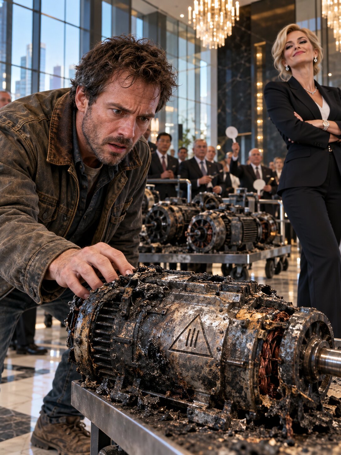 The CEO Gave a Broke Engineer Six Burned Motors as a Joke—Then He Saw a Mark She Never Expected Him to Recognize – Life Story