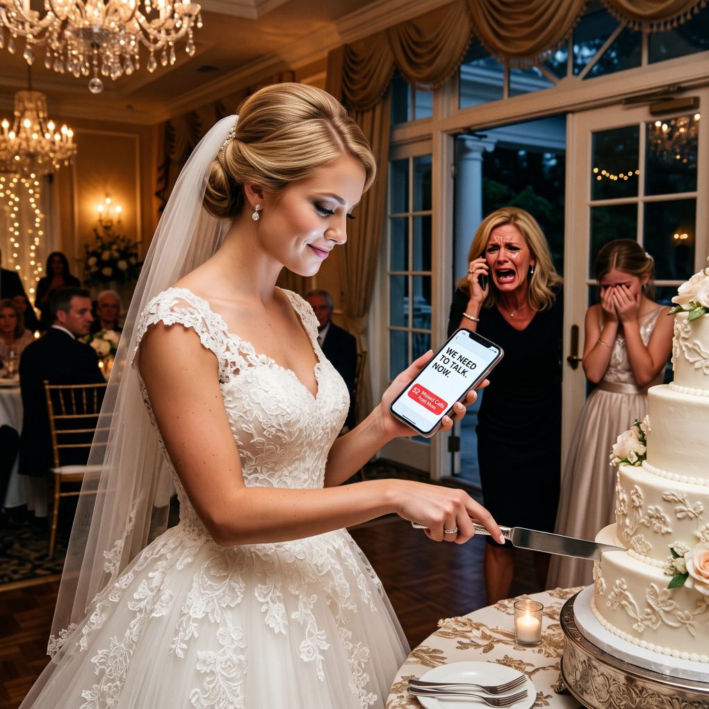 My entire family skipped my wedding for my sister’s engagement, but during our cake cutting, my phone exploded with 52 missed calls begging my new husband for help.