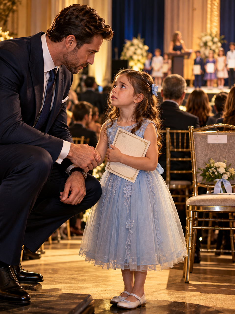 A SIX-YEAR-OLD GIRL ASKED A BILLIONAIRE TO STAND BESIDE HER AT AN AWARDS CEREMONY—BUT THE REASON HER MOTHER WAS MISSING THREATENED EVERYTHING HE HAD BUILT – Life Story