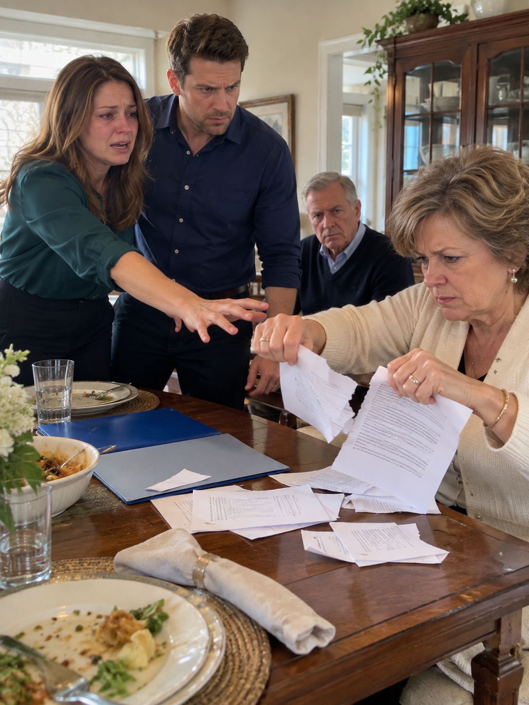 My mother-in-law tore up the adoption papers my nine-year-old daughter had proudly brought to Sunday dinner and said, “Our name isn’t for charity cases.”