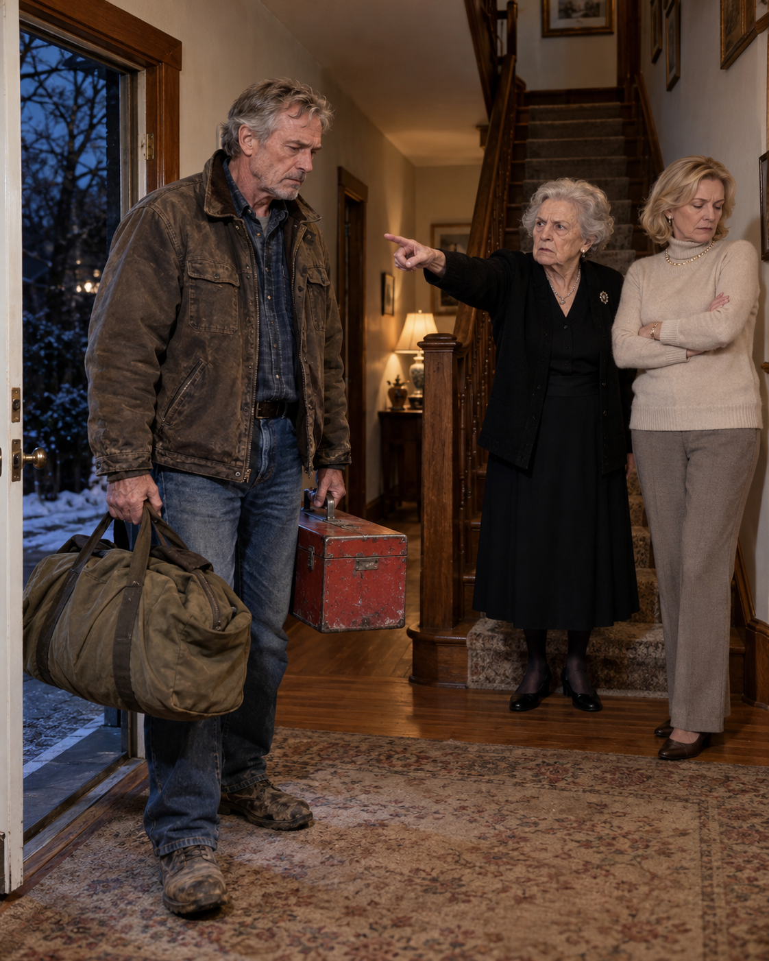 My mother threw me out of her basement at 62, unaware of what had arrived four days earlier.