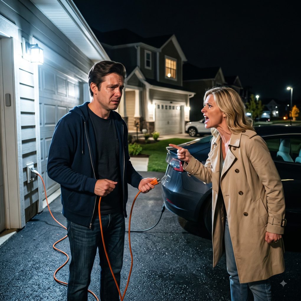 My neighbor secretly charged her electric car from my house every night, driving my electric bill sky-high. Instead of calling the police, I set a trap that cost her everything.