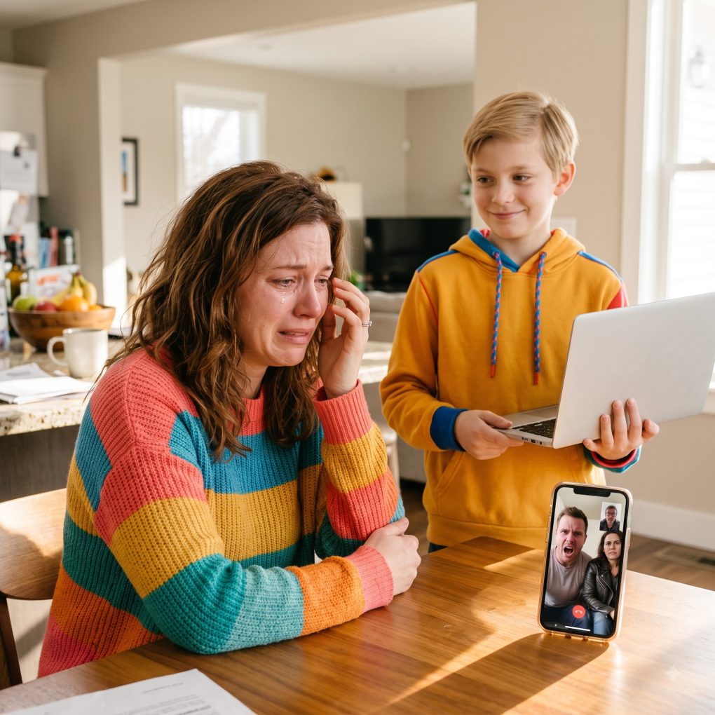 My brother wiped out my life savings and fled with his criminal girlfriend. I fell apart—until my 12-year-old son said, “Don’t worry, Mom. I handled it.” Days later, my brother called screaming in terror.