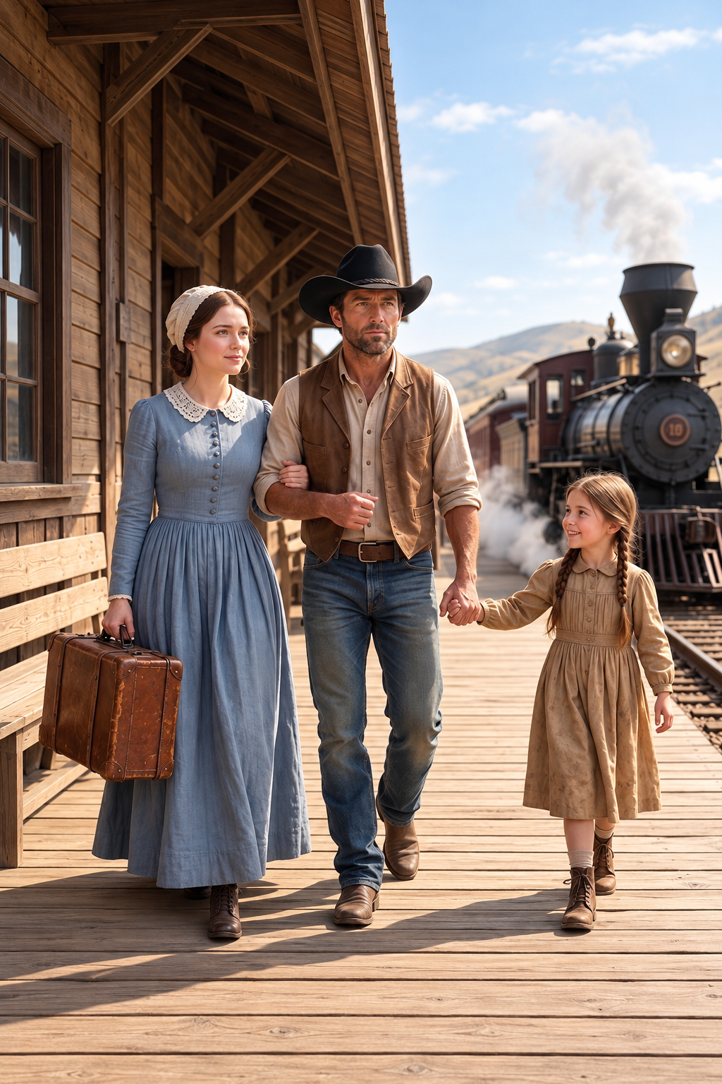 No One Came to Claim the Bride—Until a Cowboy’s Daughter Whispered, I Chose You for My Daddy…