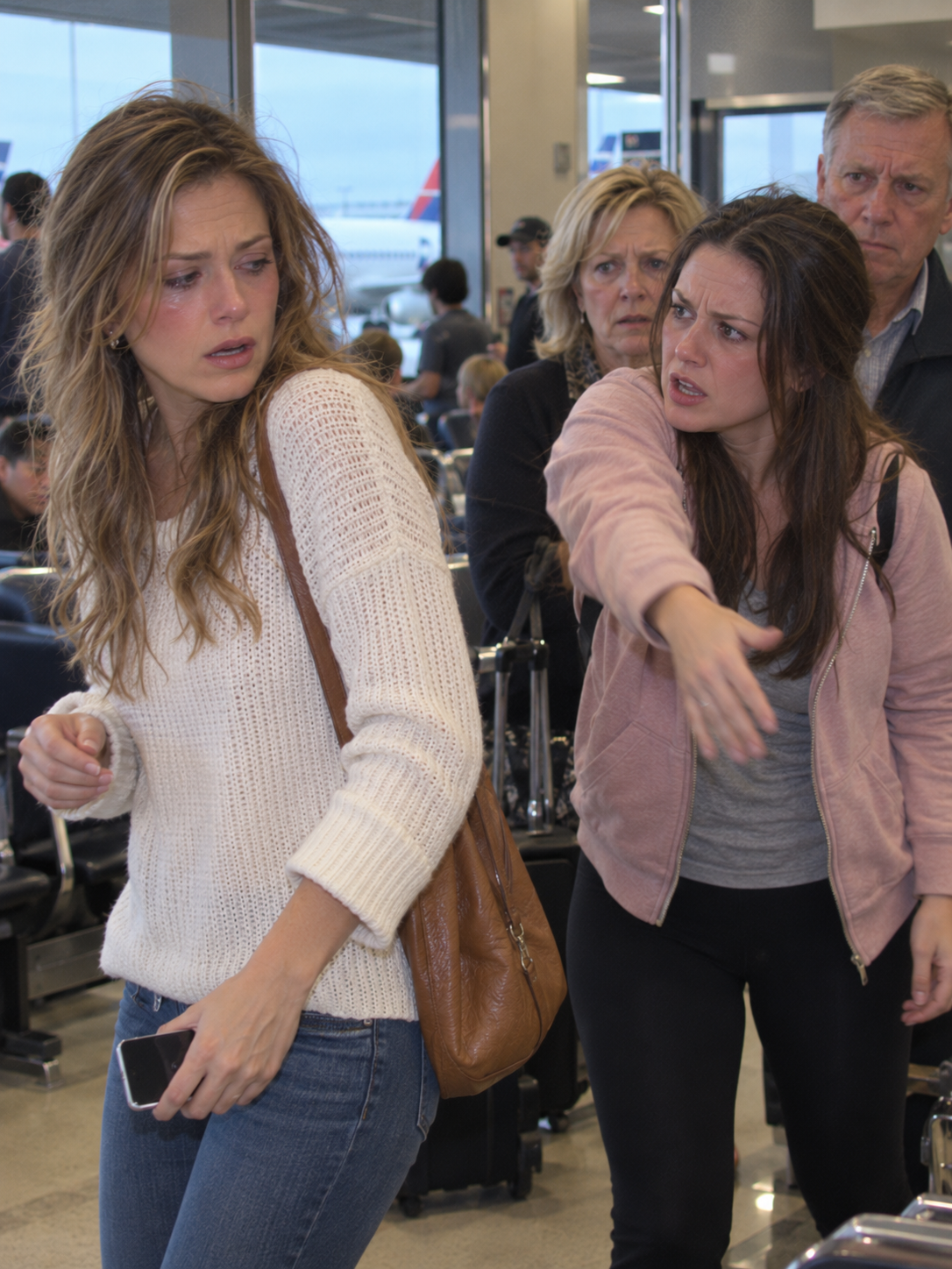 My younger sister slapped me in front of everyone at the Los Angeles airport before our Hawaii trip.
