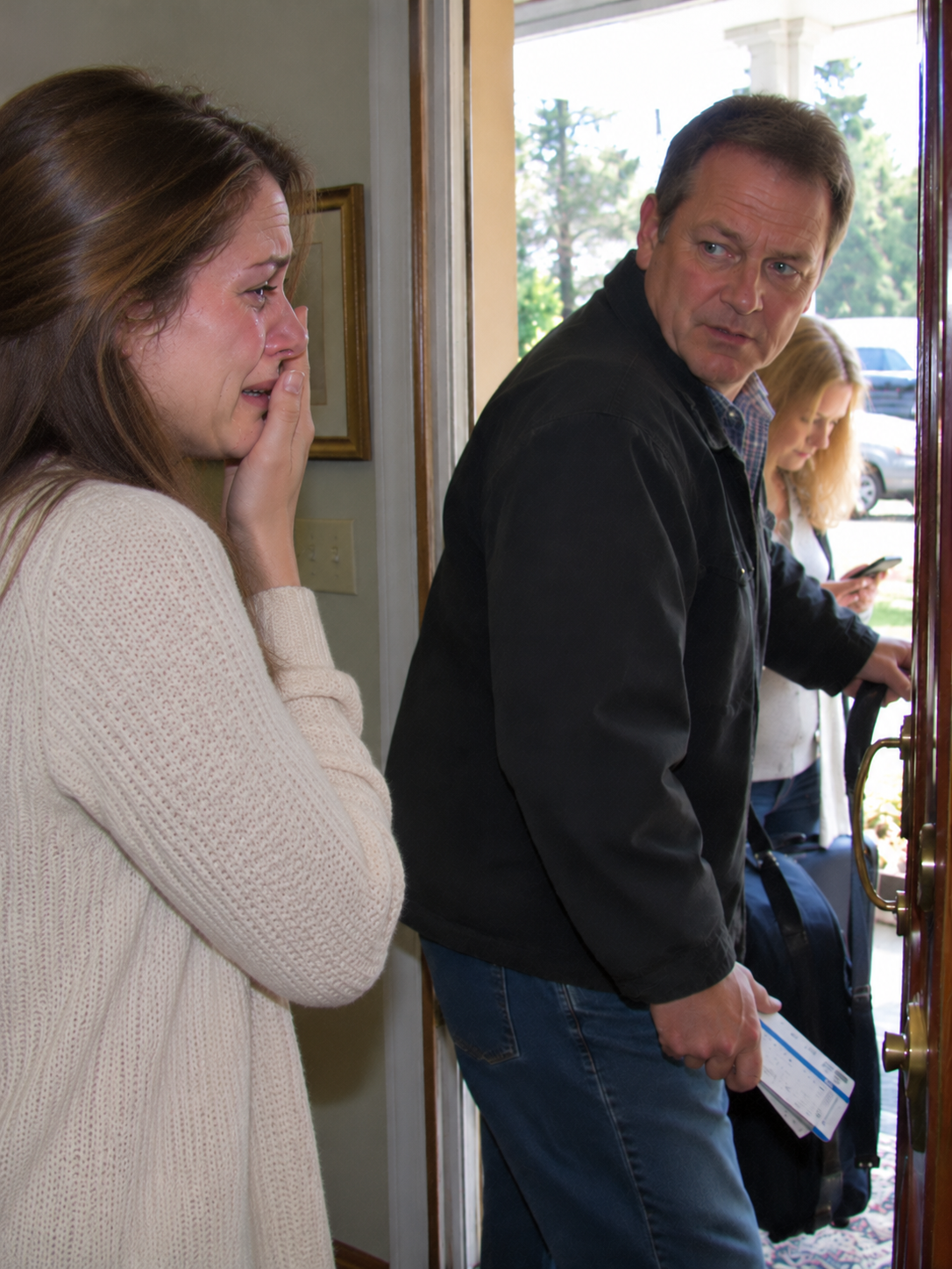 My parents held three boarding passes and told me to stay home again.
