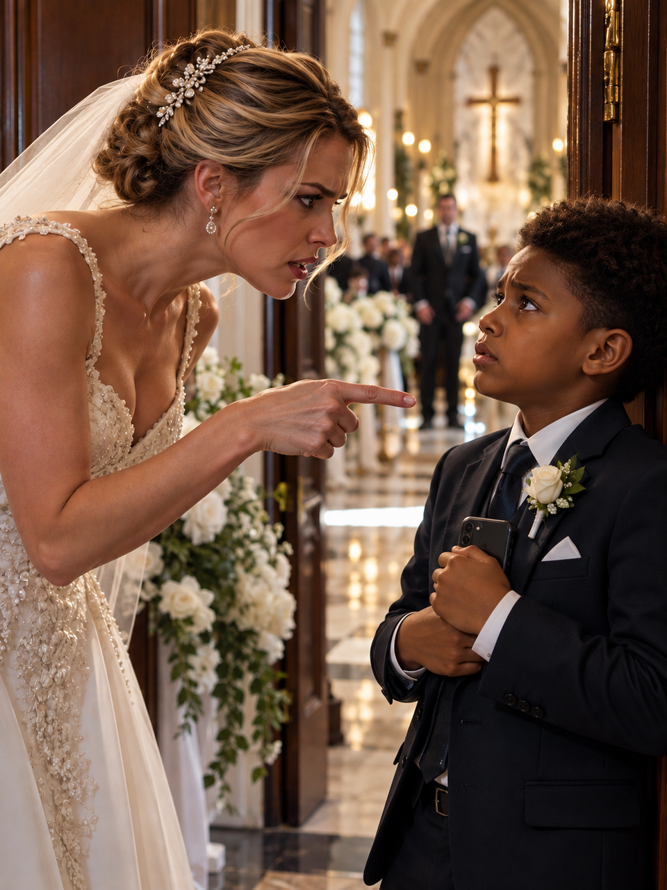 THE BRIDE CALLED HER FIANCÉ’S TEN-YEAR-OLD SON A MISTAKE IN THE CHURCH HALLWAY—BUT WHEN HE TRIED TO WARN HIS FATHER, SHE HAD A TERRIBLE SECRET TO PROTECT – Life Story