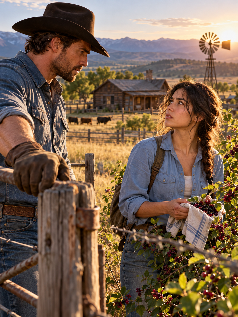 THE COWBOY CAUGHT A STRANGER PICKING BERRIES ON HIS RANCH—THEN HER QUIET WARNING MADE HIM QUESTION THE LAND, THE MAN WHO SOLD IT, AND EVERYTHING HE OWNED – Life Story