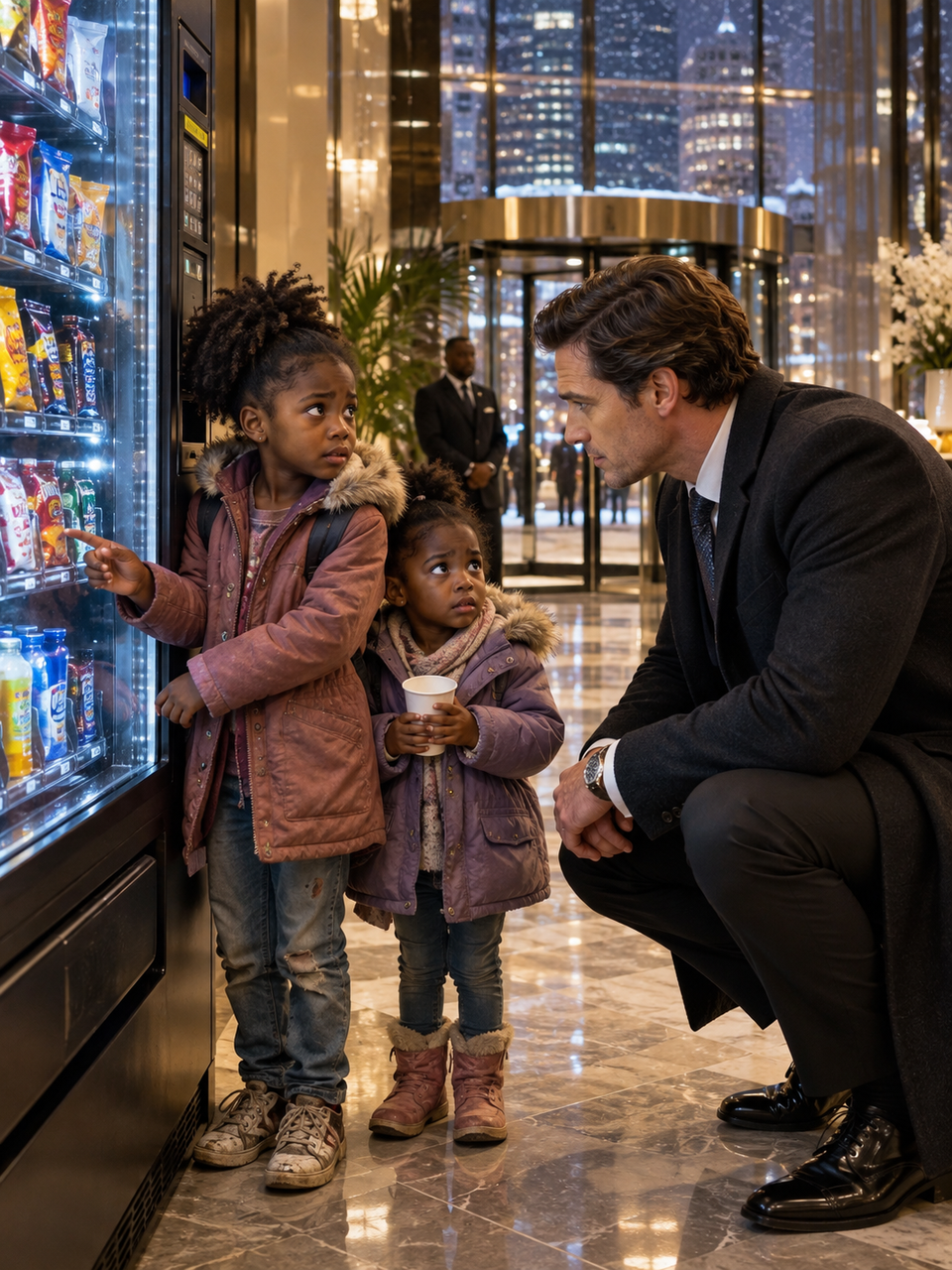 THE BILLIONAIRE CEO SAW TWO LITTLE SISTERS TAPPING A VENDING MACHINE FOR FOOD—THEN HIS BOARD TOLD HIM TO CHOOSE BETWEEN HIS EMPIRE AND THEIR SAFETY – Life Story