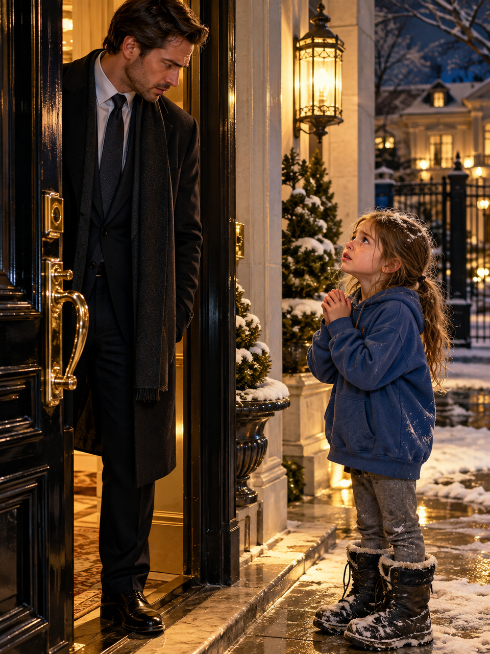 A SIX-YEAR-OLD GIRL BEGGED A BILLIONAIRE TO SAVE HER UNCONSCIOUS MOTHER—HE CLOSED HIS DOOR, THEN DISCOVERED THE WOMAN WAS SOMEONE HE HAD FAILED BEFORE – Life Story