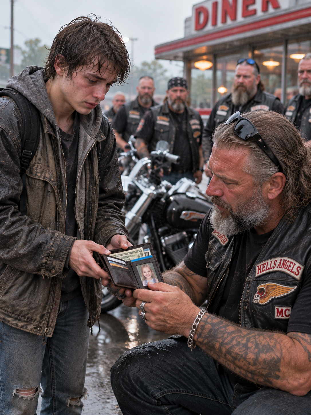 I was 20, homeless, and hadn’t eaten in two days when I found a leather wallet full of cash outside a roadside diner.