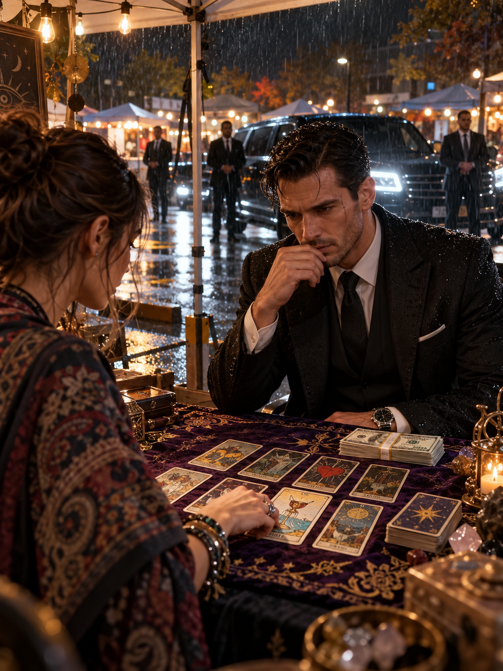 THE NIGHT A MAFIA BOSS PAID ME FIVE HUNDRED DOLLARS FOR A TAROT READING, I PREDICTED LOVE—BUT HIS SECRET WAS ALREADY CLOSING IN ON ME – Life Story