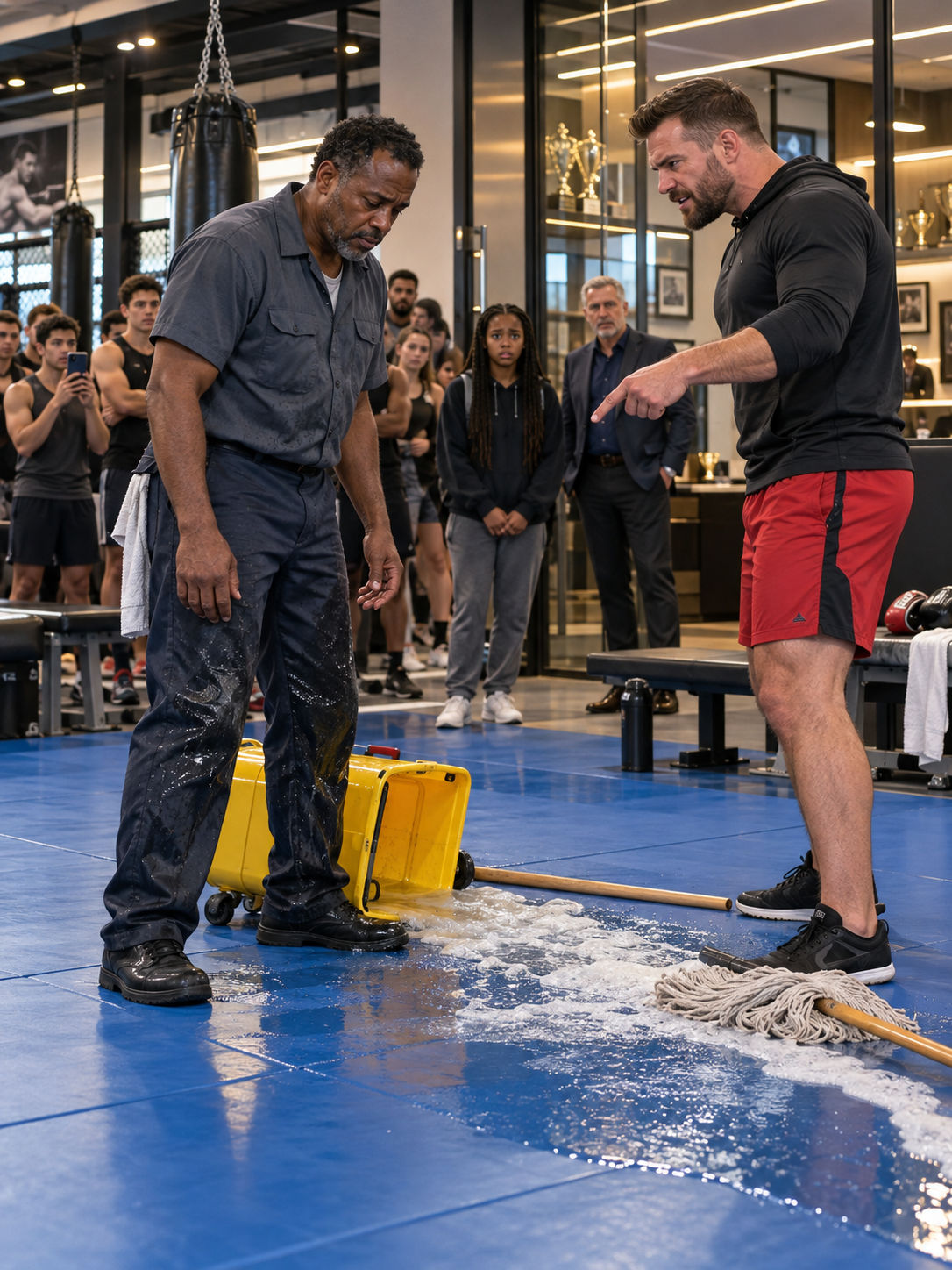 THE MMA COACH HUMILIATED A BLACK JANITOR IN FRONT OF HIS DAUGHTER—THEN A SINGLE ROUND FORCED HIM TO FACE THE SECRET HE HAD BURIED FOR TEN YEARS – Life Story