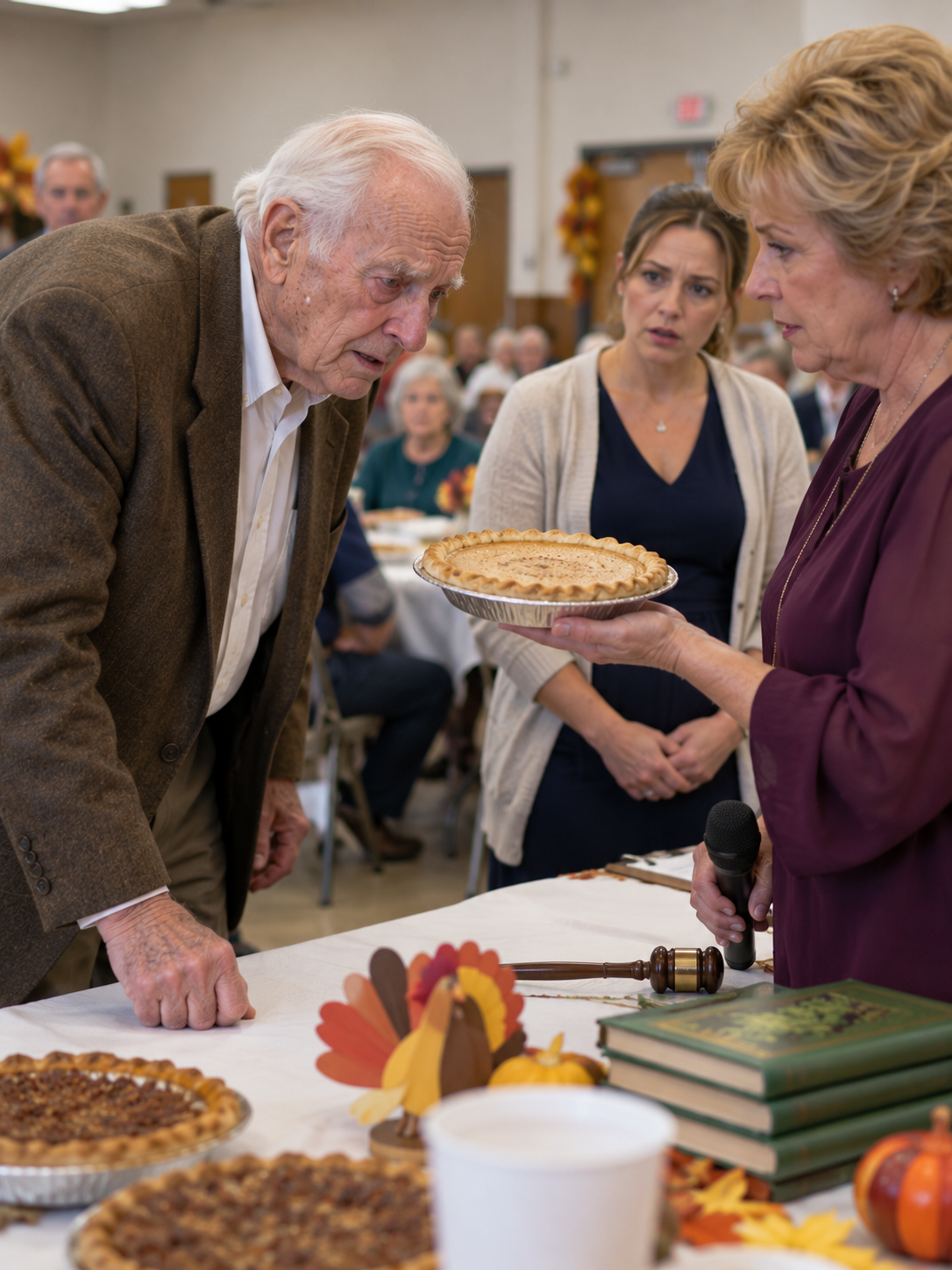 “Somebody be charitable,” my mother-in-law said, making my pie the joke of the church Thanksgiving auction again.