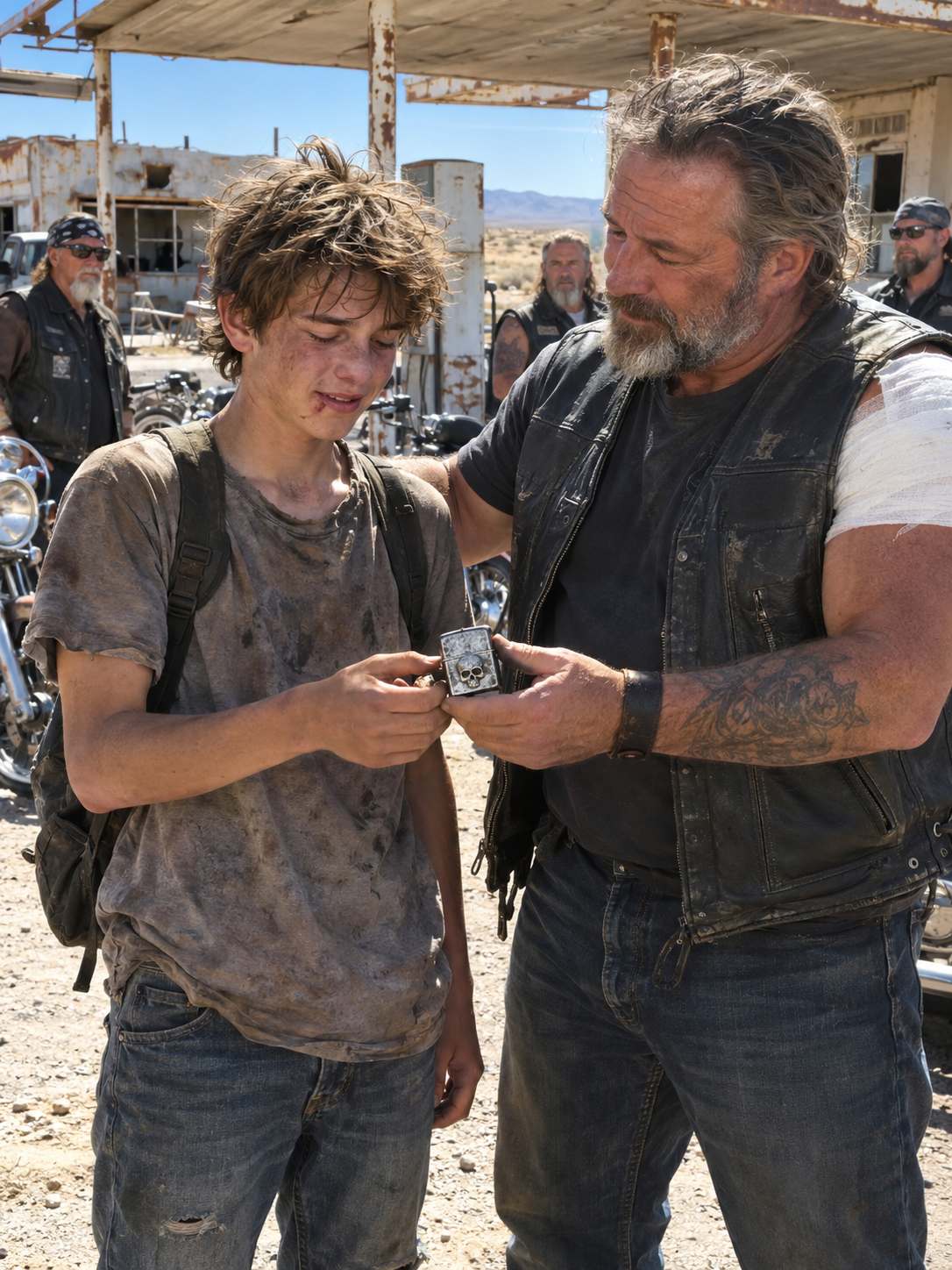 “Give it back,” I told my foster father when he snatched a silver skull lighter out of my pocket at an abandoned Arizona gas station.