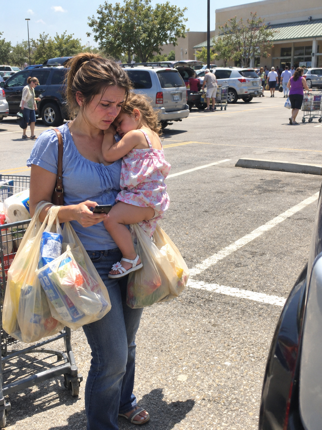 My mother-in-law took my car while I was grocery shopping in 98-degree Louisiana heat